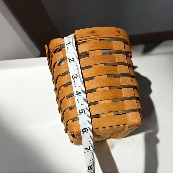 🌻VINTAGE Small Longaberger Wooden Woven Basket - Picture 11 of 13